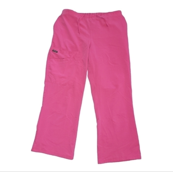 Jockey pink scrub pants size small elastic waistband, drawstring, super comfy - Picture 6 of 8